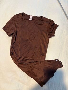 Victoria's Secret Brown Crew Neck Bodysuit